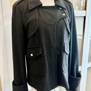 Unique Charcoal Wool Jacket